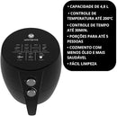 Fritadeira Elétrica Air Fryer Unitermi, 4,8L, Preta, 1500W, 220V, Controle de Temperatura até 200°C
