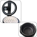 Panela de arroz elétrica 6 xícaras Legumes Multifuncional com Cesto Colher Copo Medidor Unitermi (INOX)