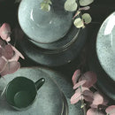 Jogo De Pratos Sobremesa Cerâmica Kit 4pcs 20cm Provance Alleanza Verde