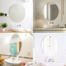 16.5x10.6 Acrylic Unbreakable Oval Wall Mirror in Unframed Light Decorative Bathroom Bedroom Living Room Kitchen