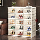 Shackle Organizer Foldable-Transparent, Stackable and Anti-Dust Footwear Rack