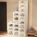 Shackle Organizer Foldable-Transparent, Stackable and Anti-Dust Footwear Rack