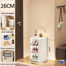 Shackle Organizer Foldable-Transparent, Stackable and Anti-Dust Footwear Rack