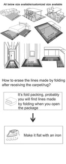 Tapete antiderrapante de veludo cristal boêmio VIKAMA para sala de estar, quarto, tapetes grandes, tapetes para sofá, escritório, decoração de casa.