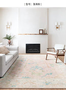 American Retro Carpets for Living Room Soft Fluffy Bedroom Decor Bedside Carpet Home Washable Rug Thicken Plush Lounge Floor Mat