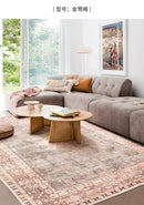 American Retro Carpets for Living Room Soft Fluffy Bedroom Decor Bedside Carpet Home Washable Rug Thicken Plush Lounge Floor Mat