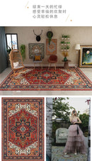 American Retro Living Room Decoration Carpet Minimalist Bedside Rugs for Bedroom Large Area Non-Slip Mat Washable Lounge Rug