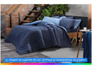 Jogo de Cama Queen 3 Peças Azul Escuro Urban Merge Atlantic