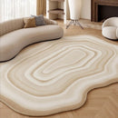 Irregular Shape Living Room Decoration Large Carpet Cream Style Rugs for Bedroom Fluffy Soft Lounge Rug Thickend Plush Floor Mat