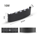 Arandela de Parede 4/6/8/10W – Luminária Externa à Prova d'Água 220V em Alumínio para Jardim – IP65