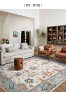 American Retro Carpets for Living Room Soft Fluffy Bedroom Decor Bedside Carpet Home Washable Rug Thicken Plush Lounge Floor Mat