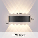 Arandela de Parede 4/6/8/10W – Luminária Externa à Prova d'Água 220V em Alumínio para Jardim – IP65