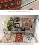 American Retro Living Room Decoration Carpet Minimalist Bedside Rugs for Bedroom Large Area Non-Slip Mat Washable Lounge Rug